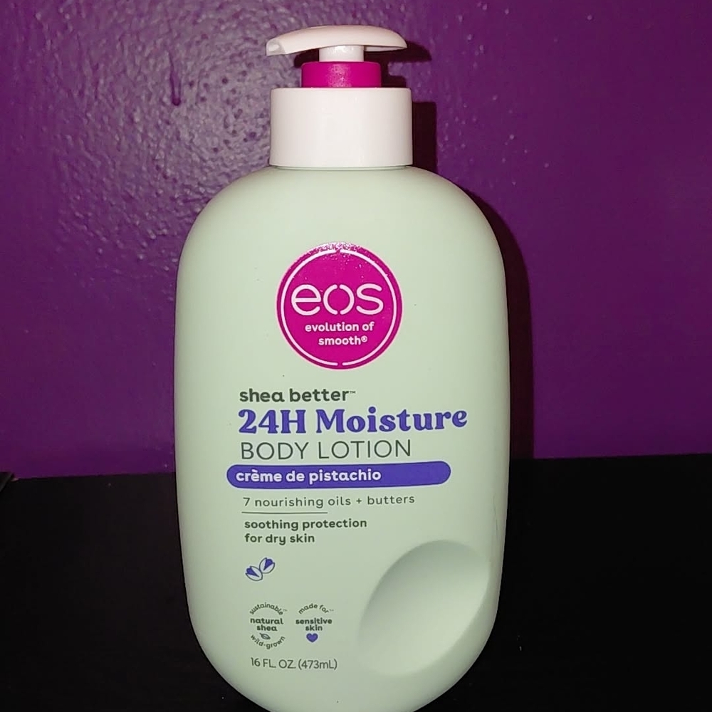 eos Shea Better 24H Moisture Body Lotion Crème de pistachio. BRAND NEW!